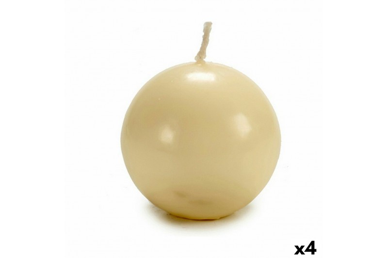 Bougie Ballon Crème Cire (7,5 x 7,5 x...