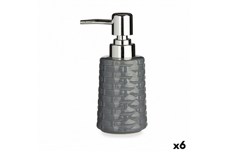 Soap Dispenser Ceramic Silver Grey 6...