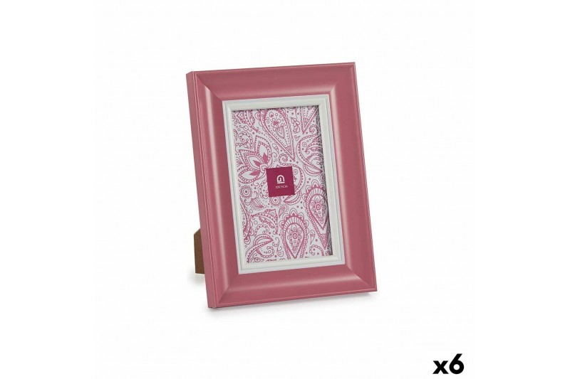 Cadre photo Verre Rose Plastique (6...