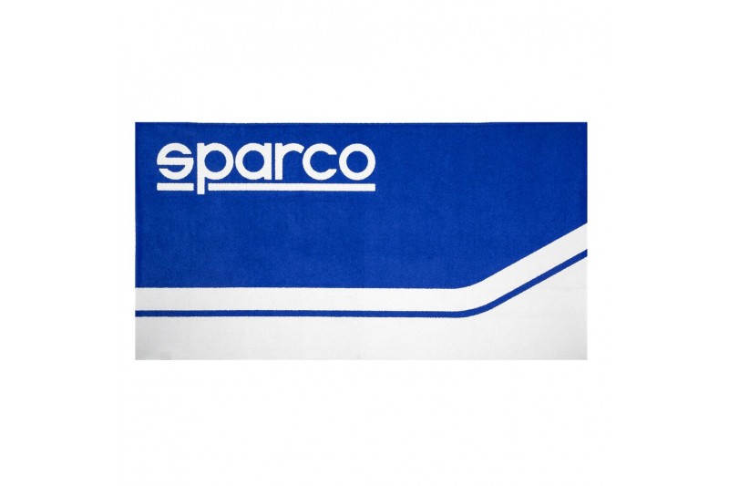 Strandhanddoek Sparco Blauw / Wit