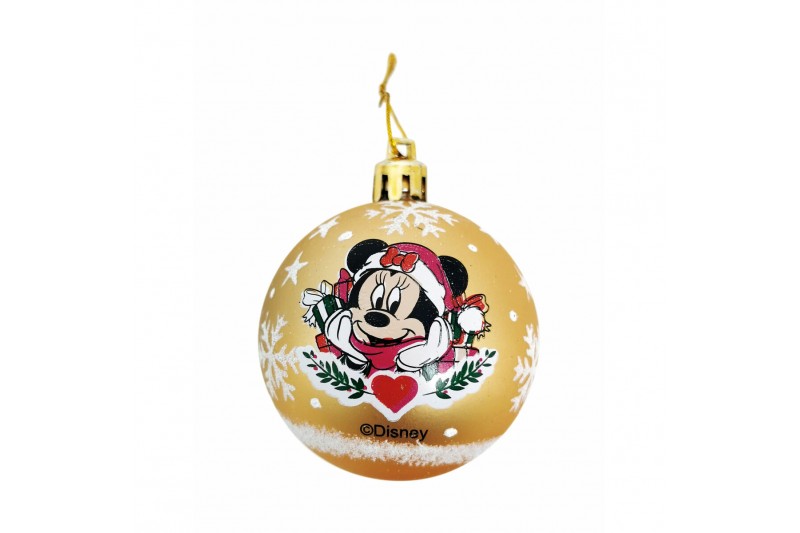 Boule de Noël Minnie Mouse Lucky Doré...