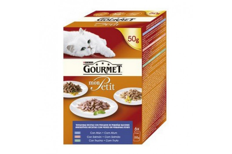 Cat food Purina Monpetit (6 x 50 g)