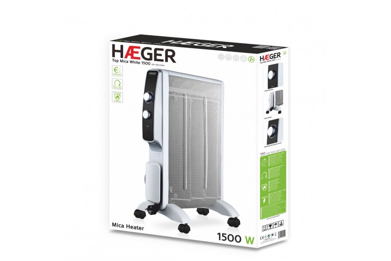 Heizung Haeger Top Mica White 1500 W