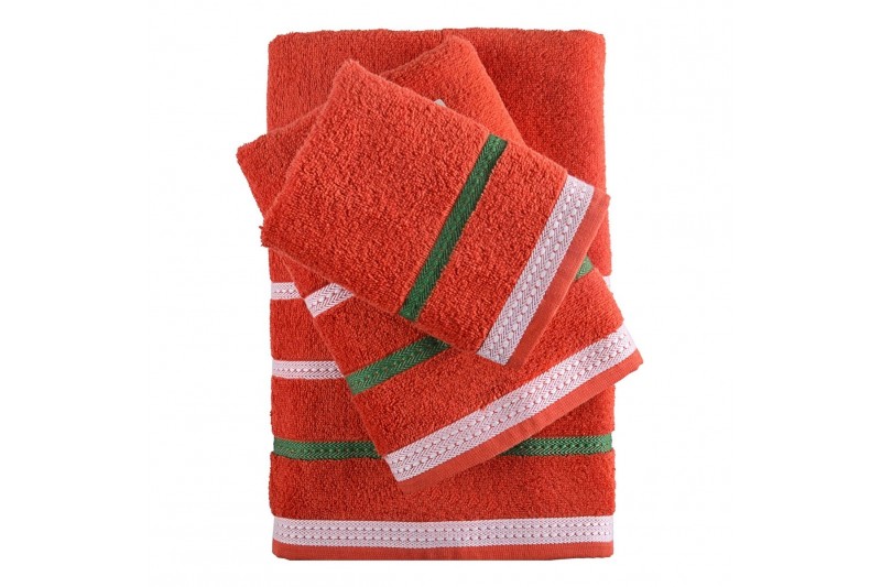 Juego de Toallas Benetton Rojo (4 pcs)