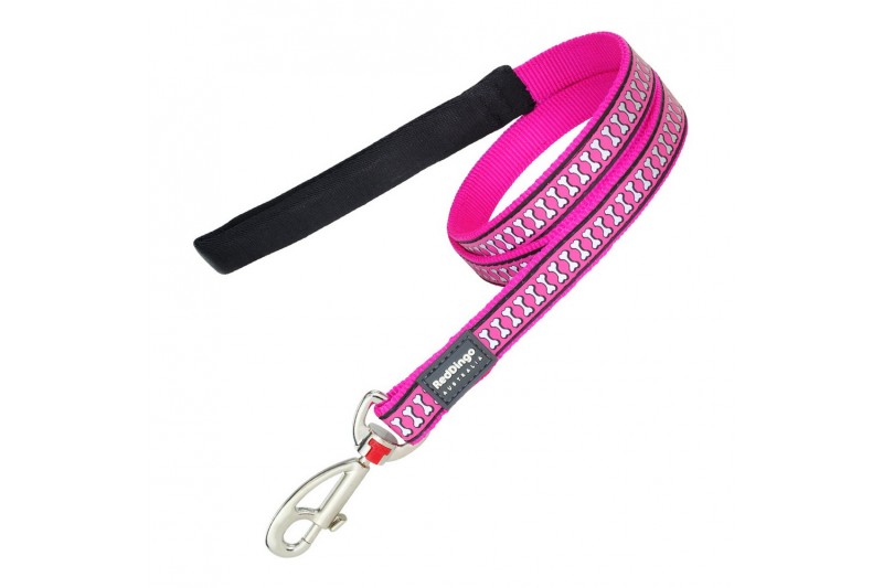 Dog Lead Red Dingo Reflective Fuchsia...