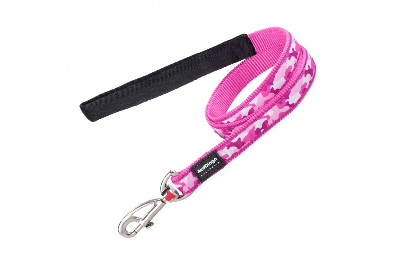 Dog Lead Red Dingo Camouflage Fuchsia...