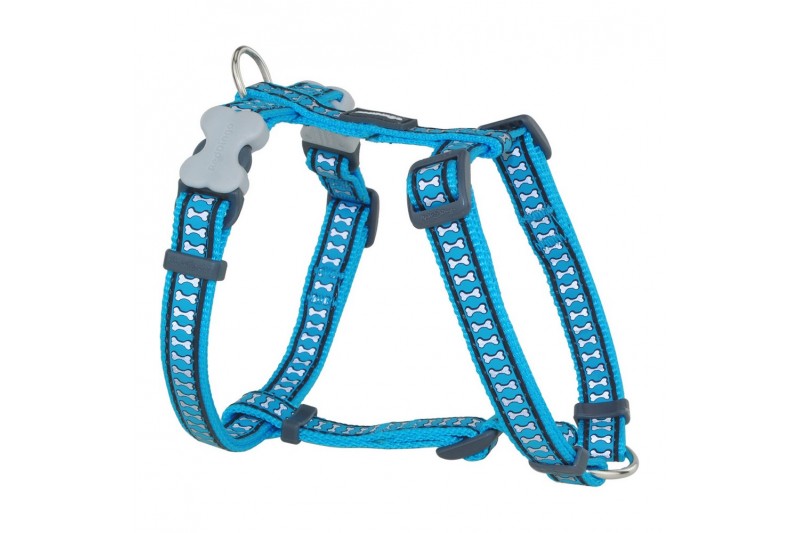 Dog Harness Red Dingo Bone Reflective...