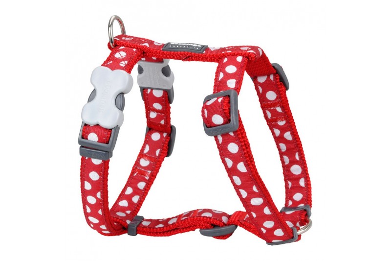 Dog Harness Red Dingo Style Red White...