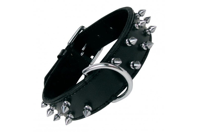 Hundehalsband Gloria Schwarz Spikes...