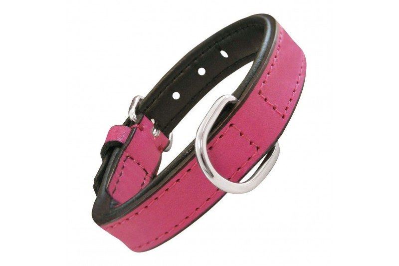 Dog collar Gloria Padded Fuchsia (35...