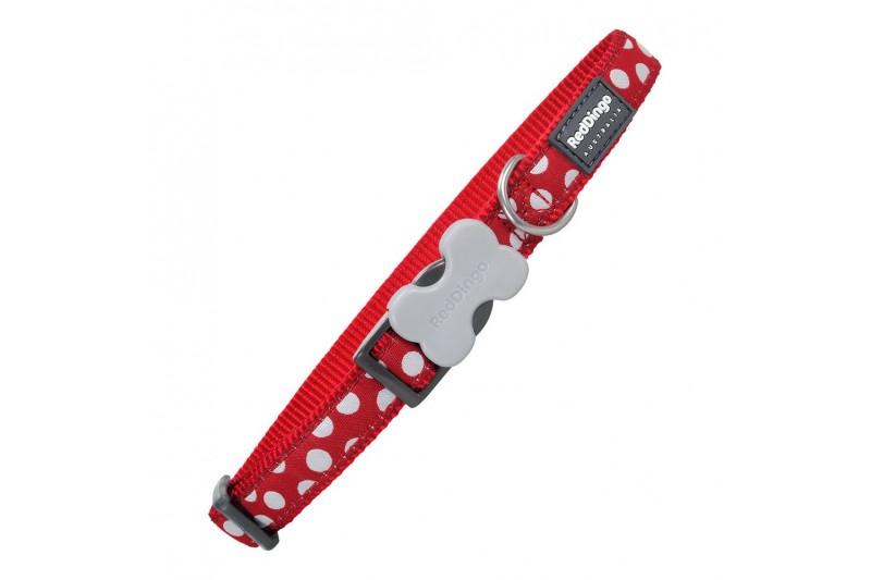 Dog collar Red Dingo Spots (2 x 31-47...