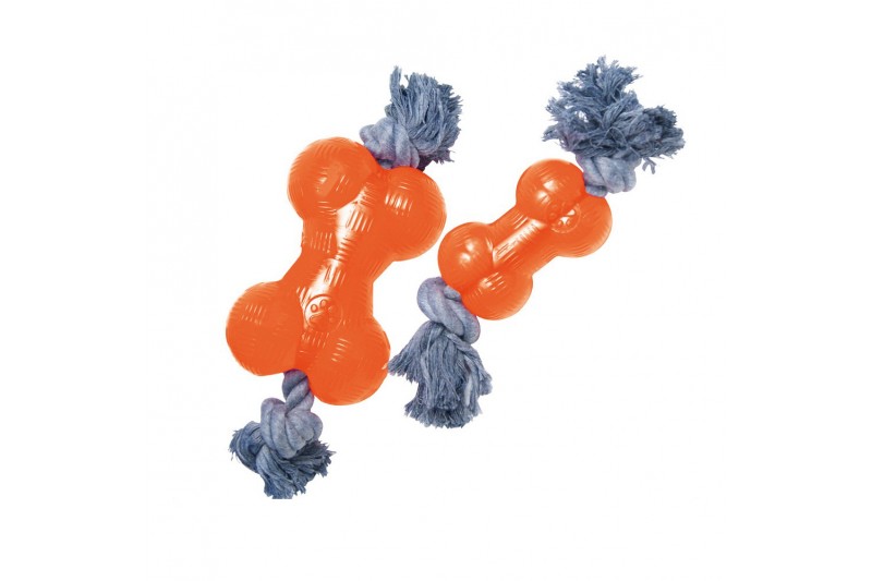 Dog toy Gloria Bone Orange S (9 cm)