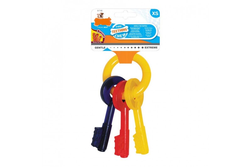 Dog chewing toy Nylabone Keys Bacon...