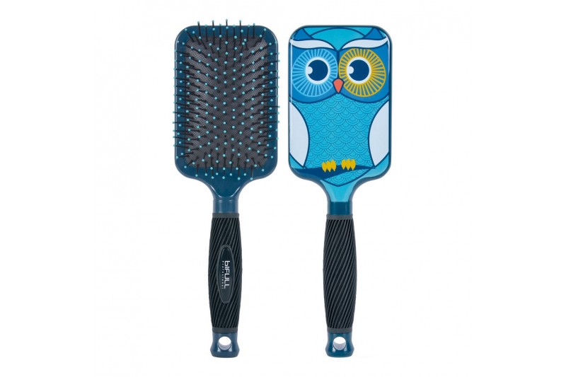 Brosse Démêlante Bifull Hibou Bleu