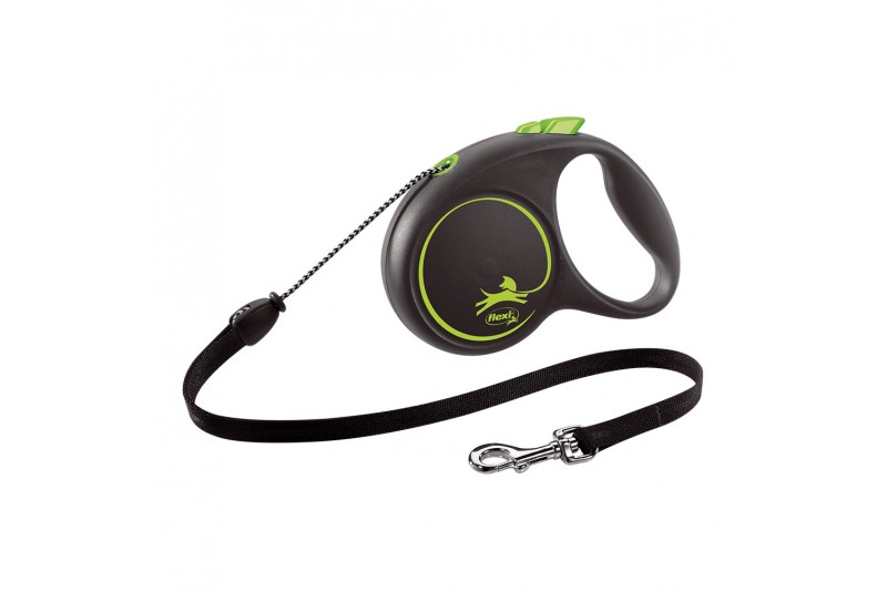 Dog Lead Flexi BLACK DESIGN 5 m Size...