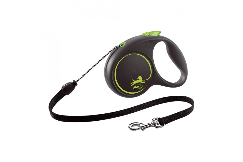 Dog Lead Flexi BLACK DESIGN 5 m Size...