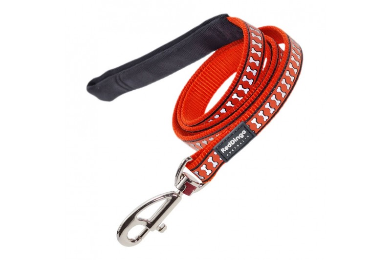 Dog Lead Red Dingo Reflective Orange...