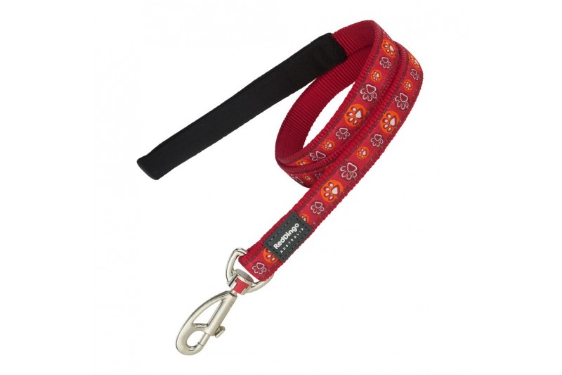 Dog Lead Red Dingo Red (2 x 120 cm)