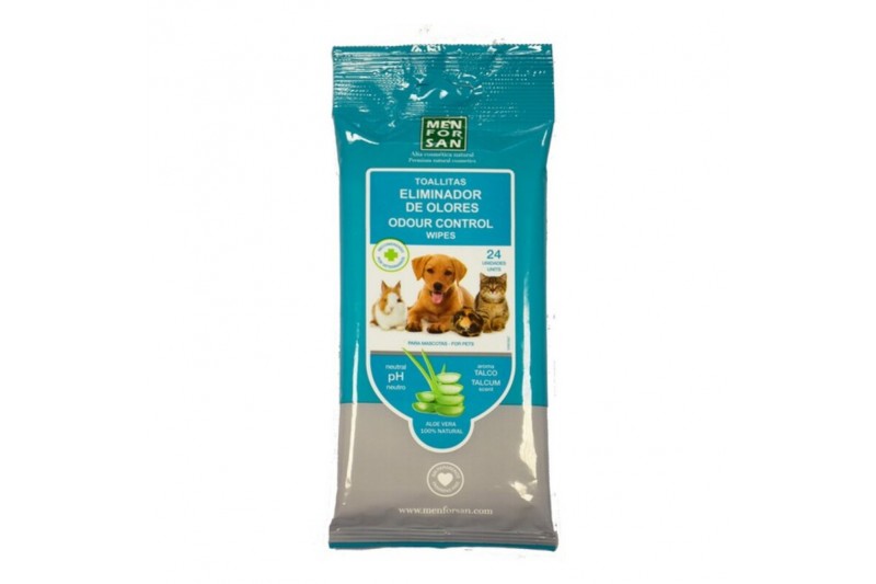 Wet Wipes for Pets Menforsan 24 Units