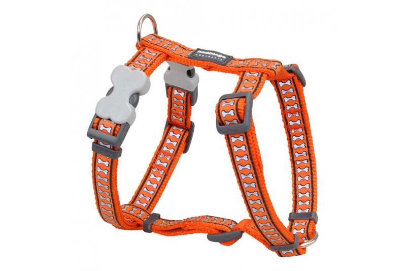 Dog Harness Red Dingo Orange Bone...