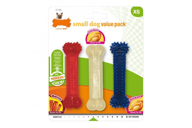 Dog chewing toy Nylabone Value Pack...