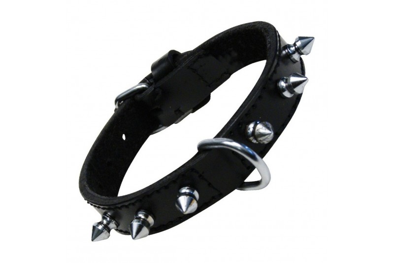 Hondenhalsband Gloria Zwart Spikes...