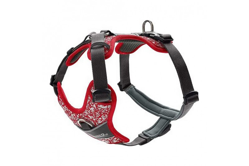 Dog Harness Hunter Divo Red Grey...