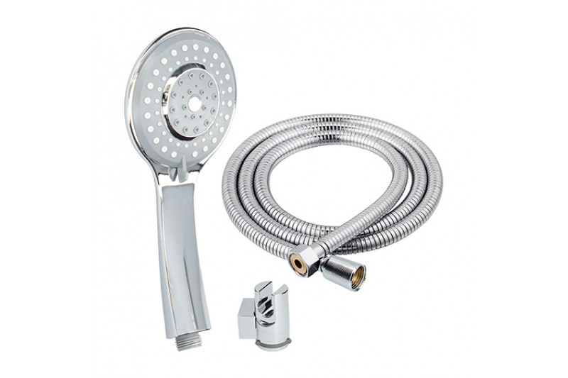 A shower head with a hose to direct...