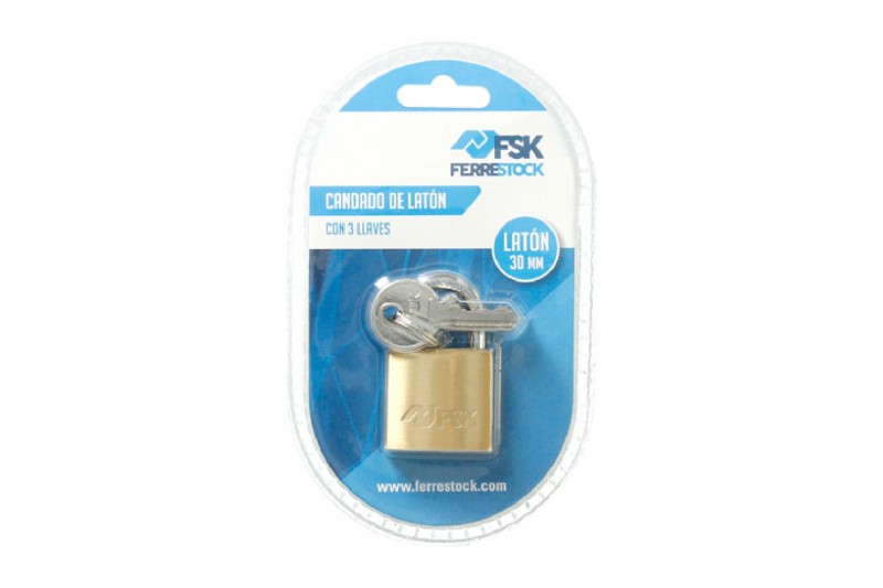 Key padlock Ferrestock 30 mm