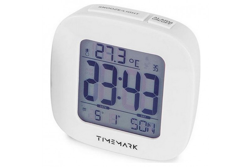 Alarm Clock Timemark White (9,5 x 9,5...