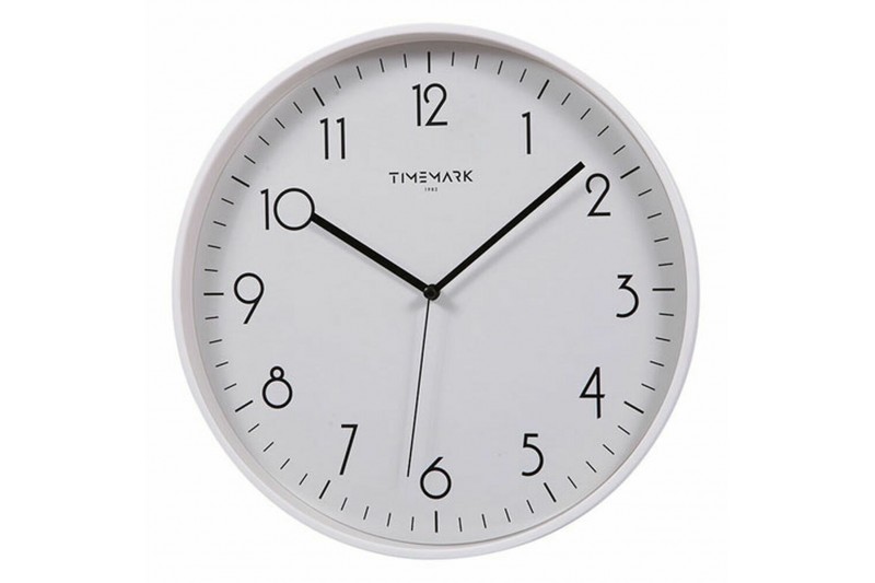 Muurklok Timemark Wit (30 x 30 cm)