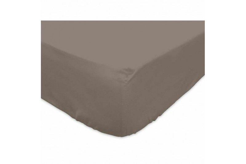 Fitted bottom sheet Soleil DOcre Brown