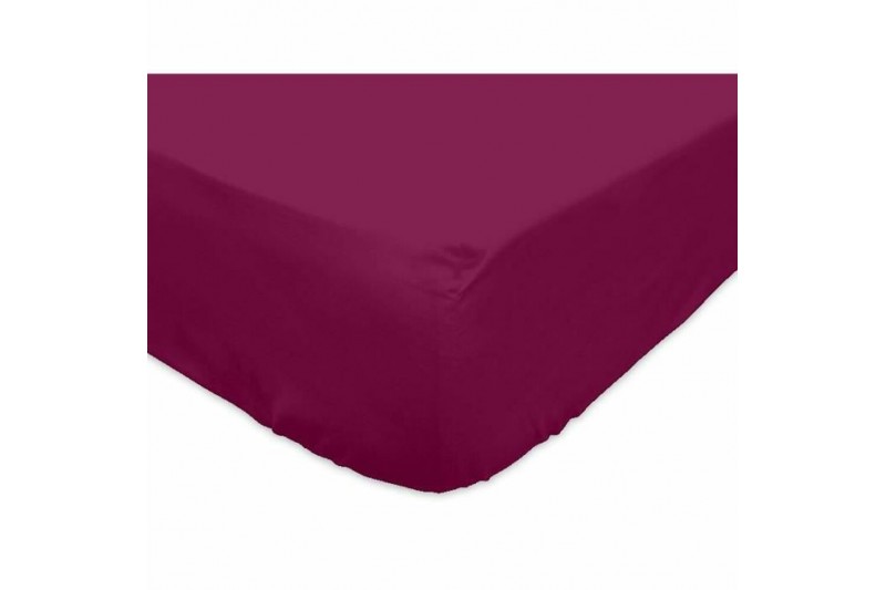 Drap housse Soleil D Ocre Violet (160...