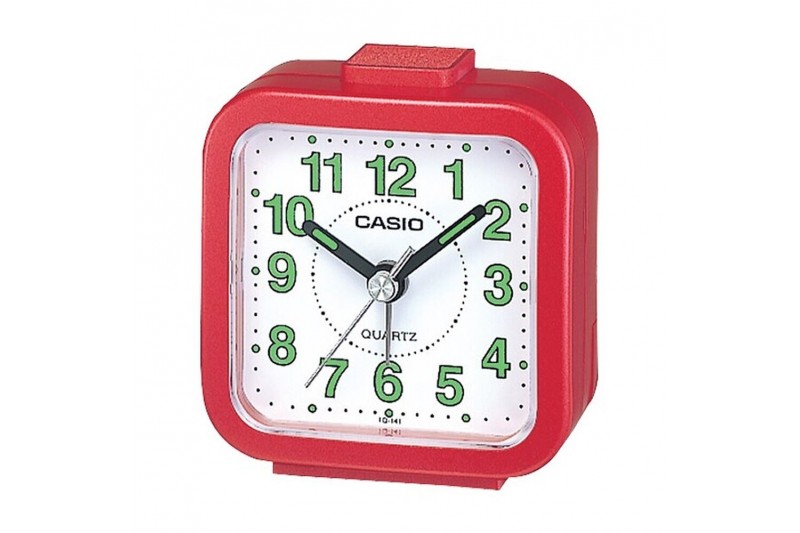 Reloj Despertador Casio TQ-141-4E Rojo