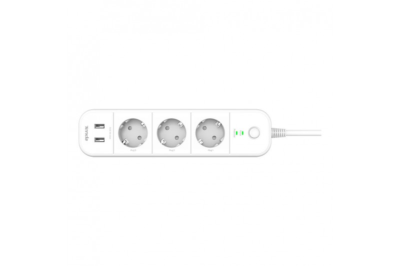 3-socket plugboard with power switch...