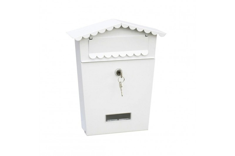 Letterbox EDM House Steel White (21 x...