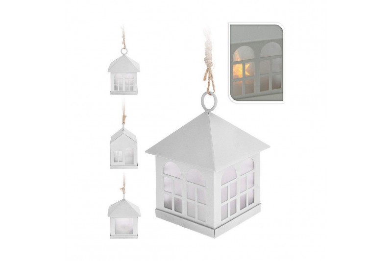 Lantern Deco Metal White