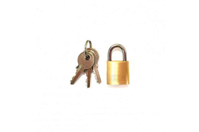 Key padlock EDM Brass normal (2 x 1,2...