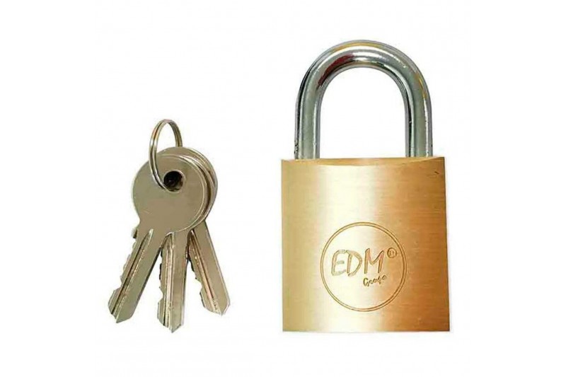 Key padlock EDM Brass normal (3 x 1,7...