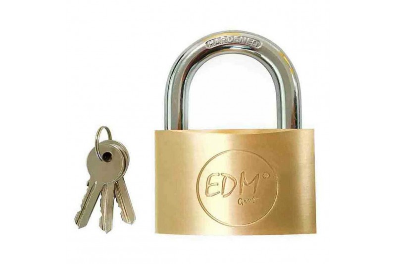 Key padlock EDM Brass normal (6 x 3,6...