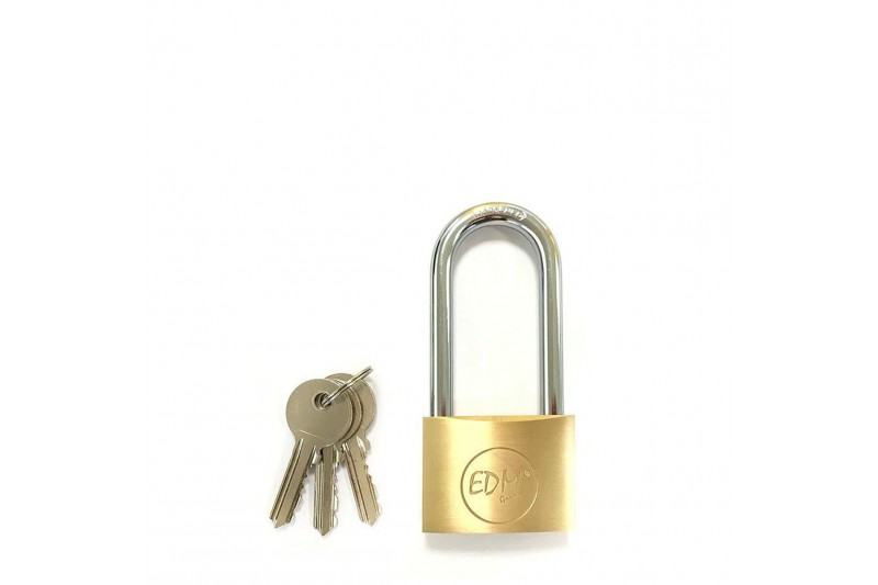 Key padlock EDM Brass Length (3 x 6 cm)