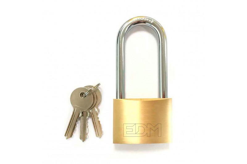 Key padlock EDM Brass Length (6 x 9 cm)