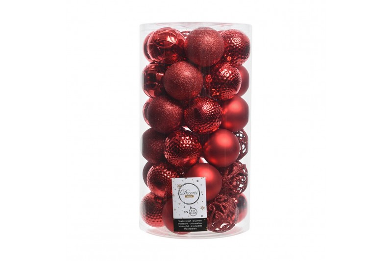 Kerstballen Decoris Rood