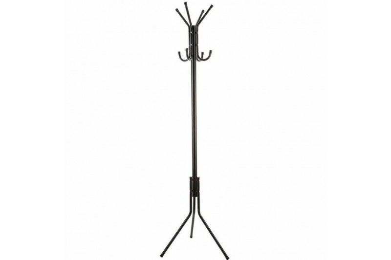 Coat rack 8 Hangers Black Aluminium...