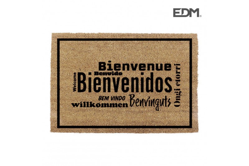 Doormat EDM Brown Fibre (60 x 40 cm)