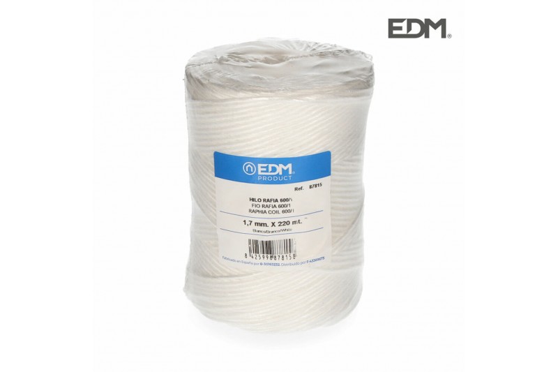 Cotton reel EDM White Raffia...