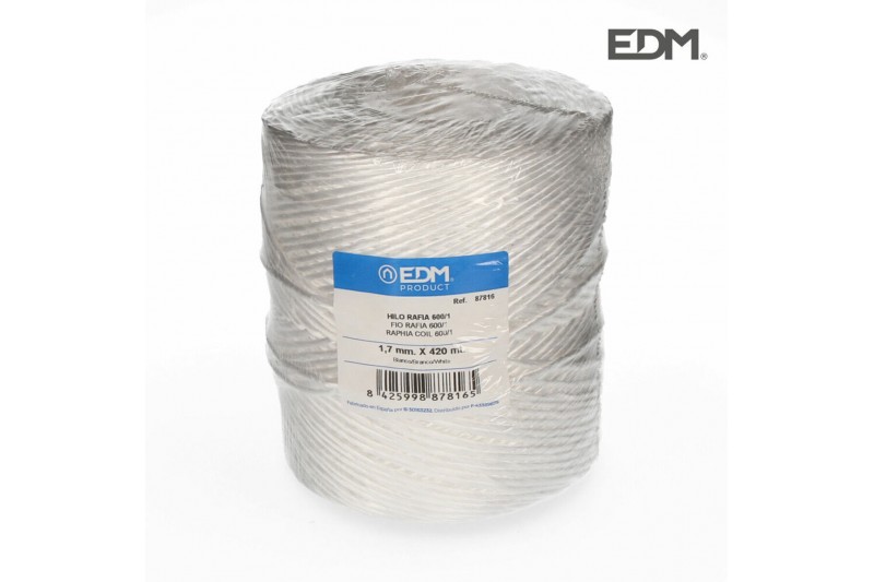 Cotton reel EDM White Raffia...