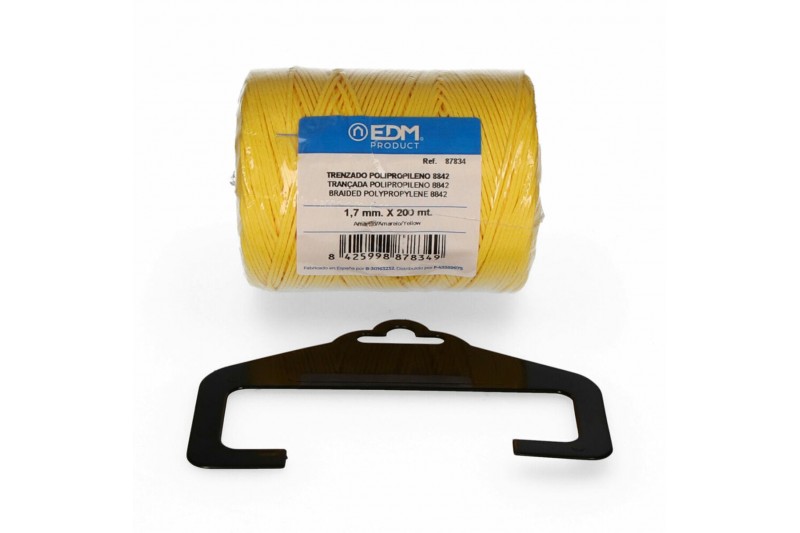 Braided rope EDM Yellow polypropylene