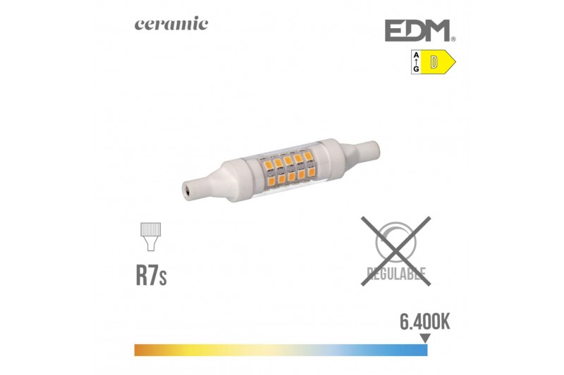 Lampe LED EDM D 5,5 W R7s 600 lm (6400K)