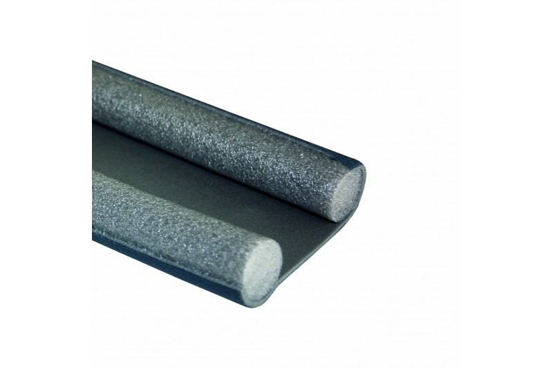 Draught excluder Geko 25 mm x 95 cm Grey